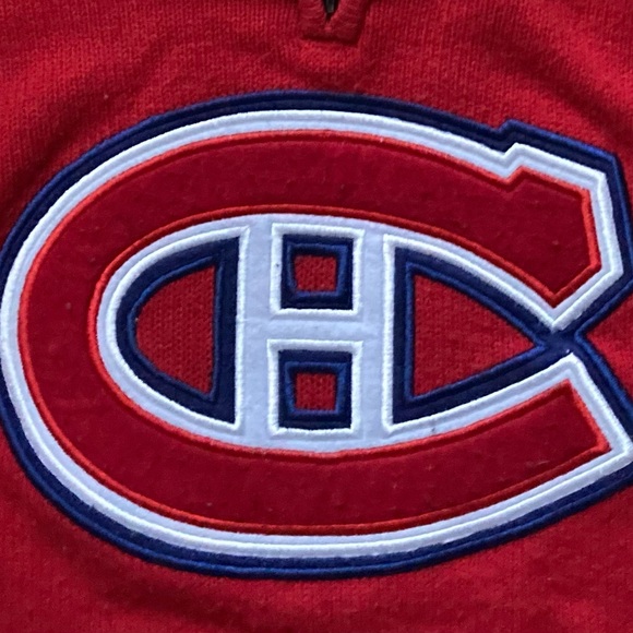 Vintage NHL "Montreal Canadiens" Knit Hockey Sweater. HABS Hockey Sweater - Picture 3 of 7